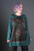 1157 L/S Studio Tunic Emerald Hidden Owl-P