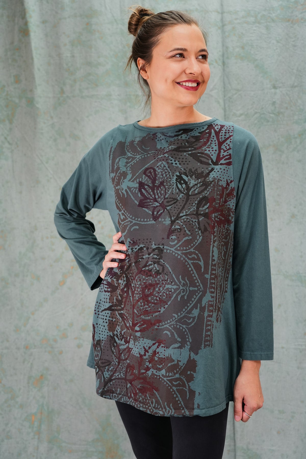 1259-A Journey Top Urban Antique Textile-P