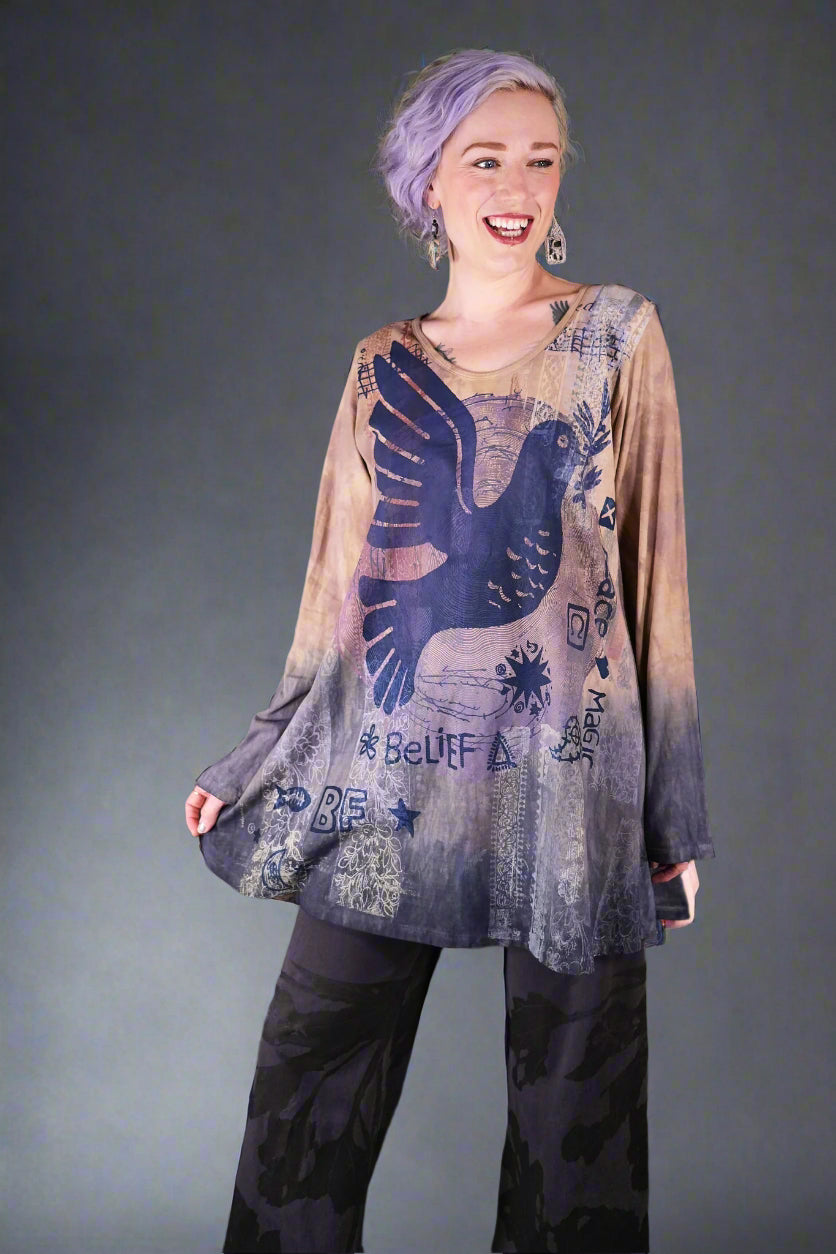 1613HD Rilassante Tunic Ink Dust Belle Dove-P