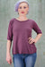 1888 Striped Cafe Tee Plum-U