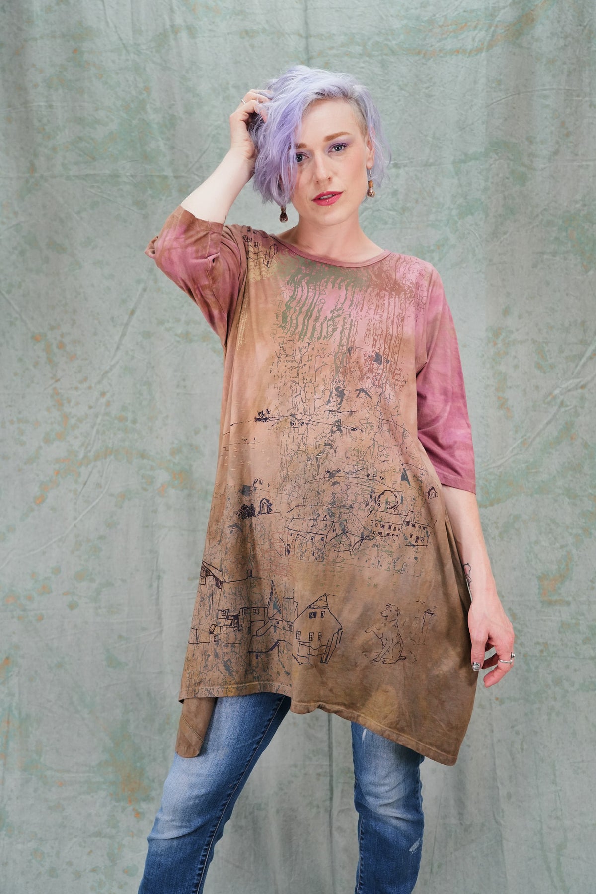 2359HD Wander Tunic Sienna Earth Memories-P