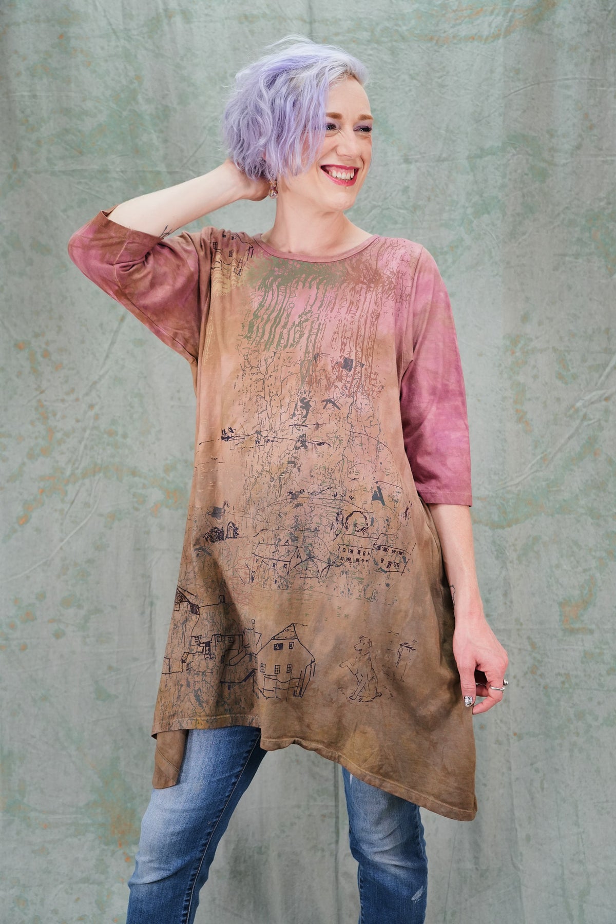 2359HD Wander Tunic Sienna Earth Memories-P