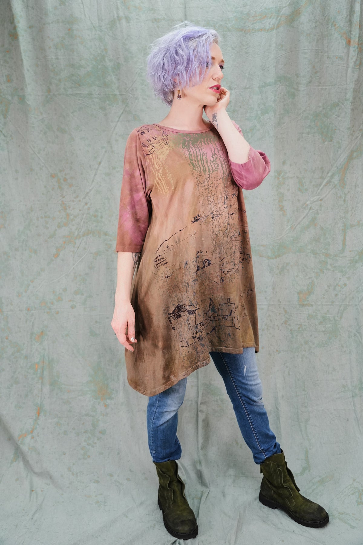 2359HD Wander Tunic Sienna Earth Memories-P