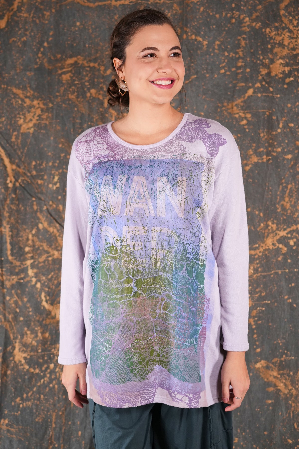 2999 Long Sleeve Sketchbook Sweatshirt Opal Wander-P