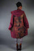 5255 HZ Square Zipper Hoodie Ancient Burgundy Imprint-P