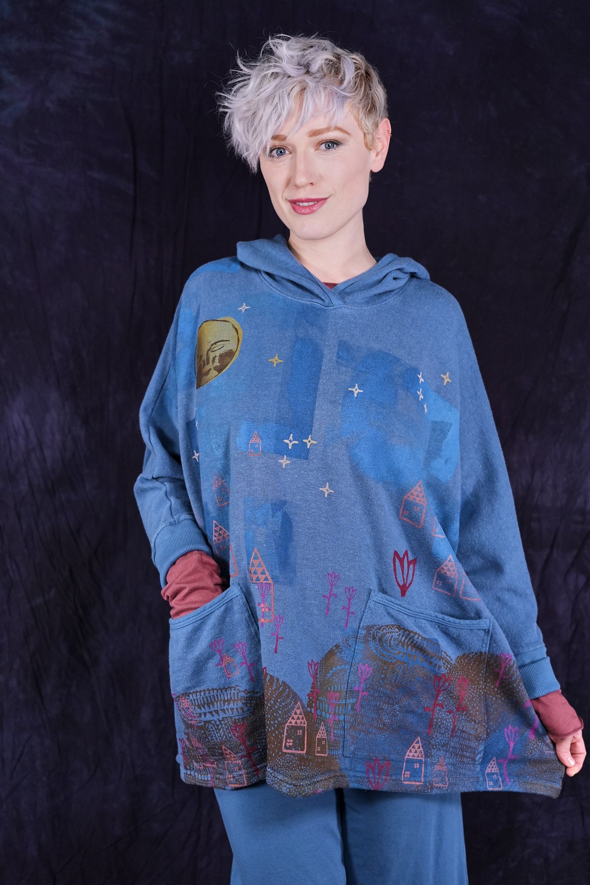 2305 Storybook Hoodie Blue Bird-P