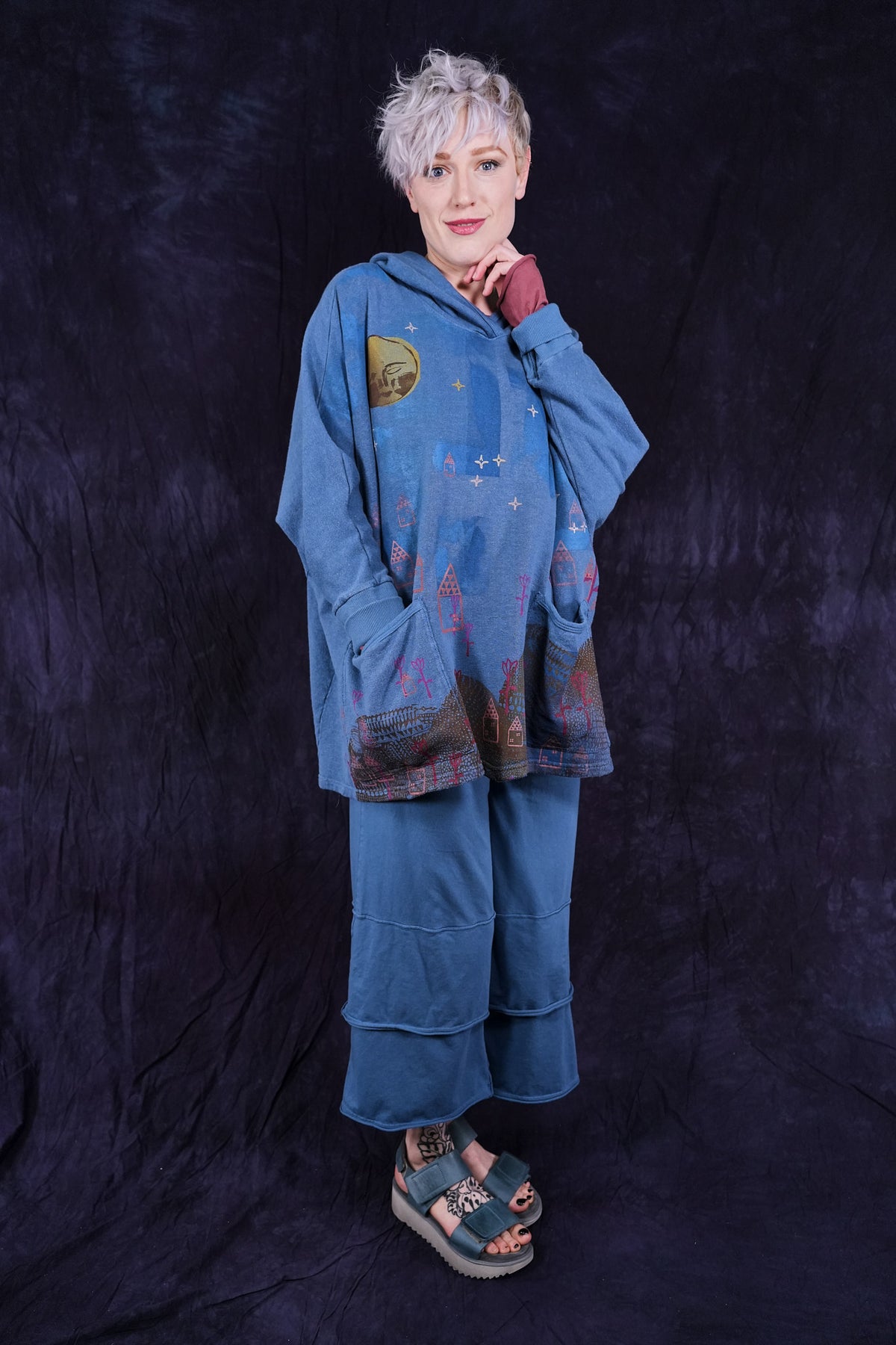 2305 Storybook Hoodie Blue Bird-P